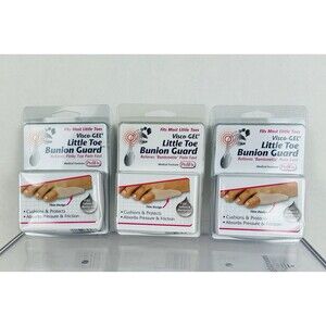 PediFix Visco-Gel Little Toe Bunion Guard Pinky Toe Pain Relief Lot of 3 New